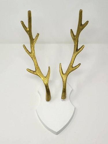 Wall mounted deer buck antlers - mounted,