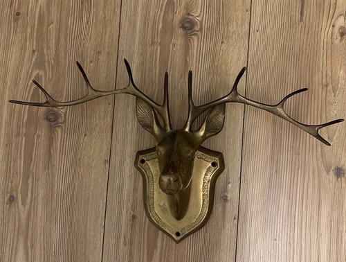 Vintage brass point stag - vintage,