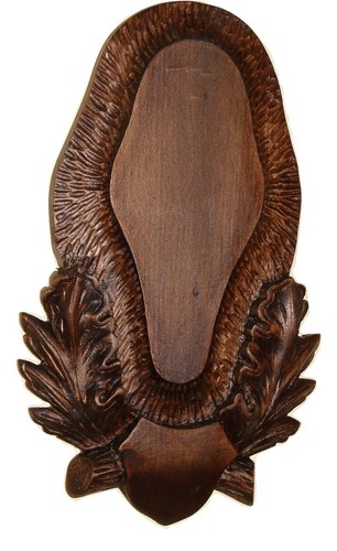 Wooden base shield - wooden, trophy