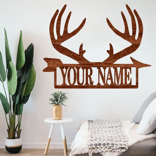 Personalized antler name - personalized,