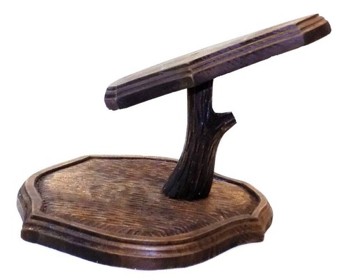 Wooden base shield - wooden, trophy