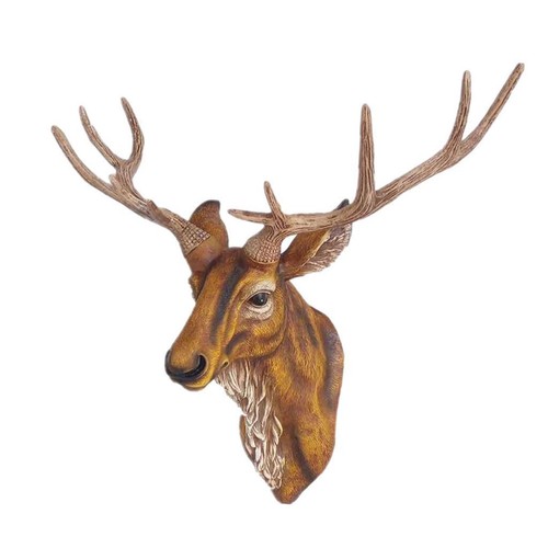 Animal head sculpture - animal, wall