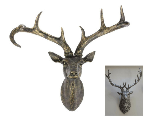 Wall mounted deer head home - mounted,