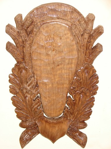 Wooden base shield trophy - shield,